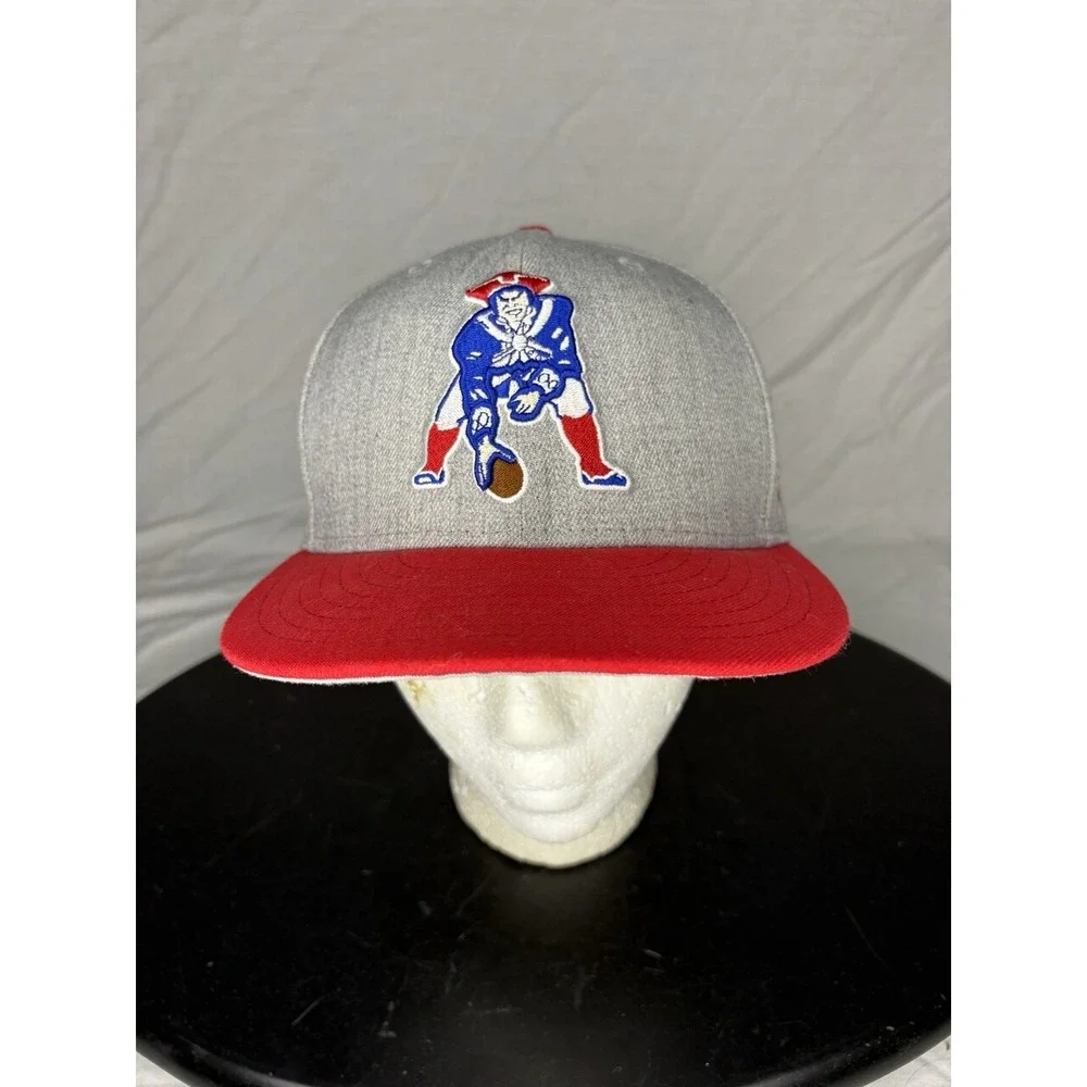 New Era 9fifty New England Patriots Hat Cap Snapback Blue & Gray Red Lot X2